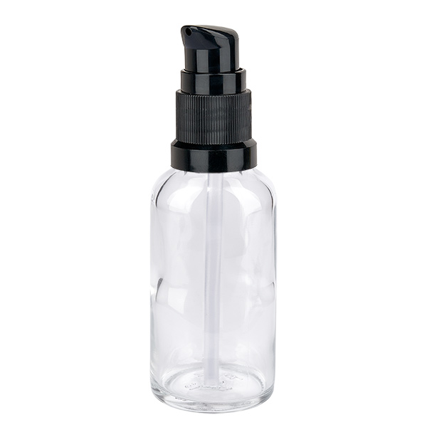 30ml pumppupullo musta vakiokorkki ClearLine UT18/30 30ml pumppupullo musta vakiokorkki ClearLine UT18/30