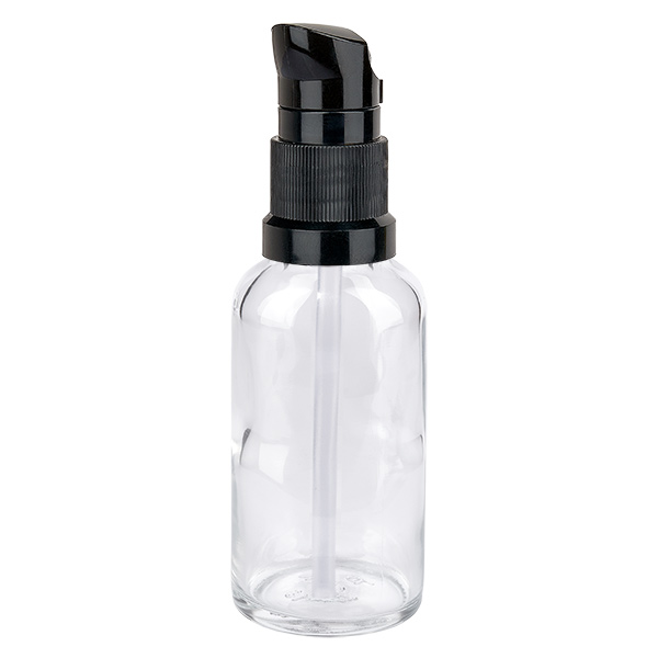 30ml pumppupullo musta vakiokorkki ClearLine UT18/30 30ml pumppupullo musta vakiokorkki ClearLine UT18/30