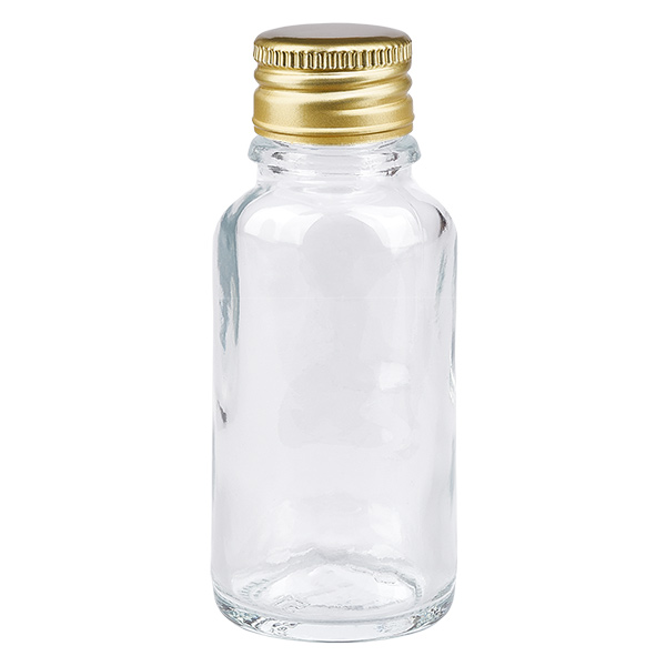 20ml pullo 11mm kierrekorkki Alu-Gold Standard ClearLine UT18/20