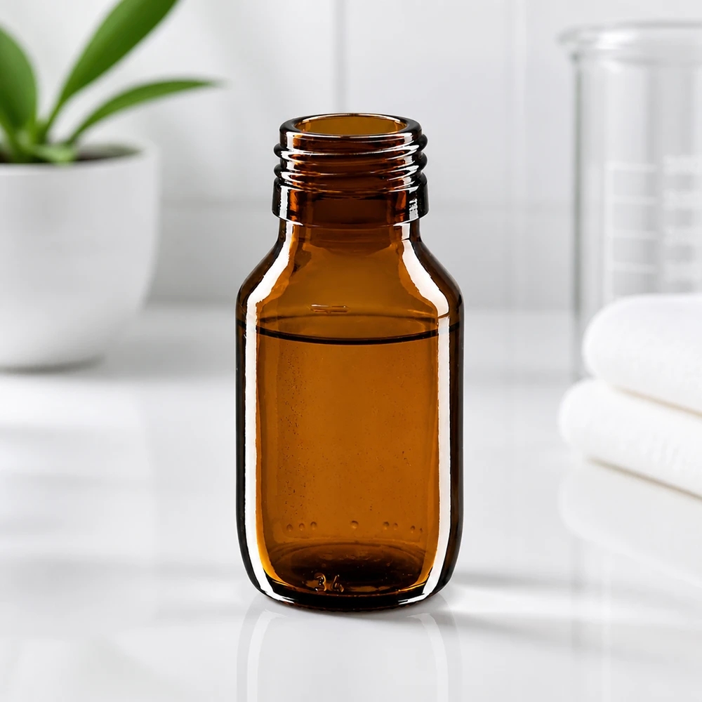50ml lääkepullo ruskea, ilman korkkia PP28 ApoGlas 50ml lääkepullo ruskea, ilman korkkia PP28 ApoGlas
