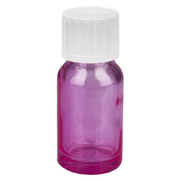 10ml pullo 11mm ruuvikorkki valkoinen standardi lapsiturvallinen PurpleLine UT18/10