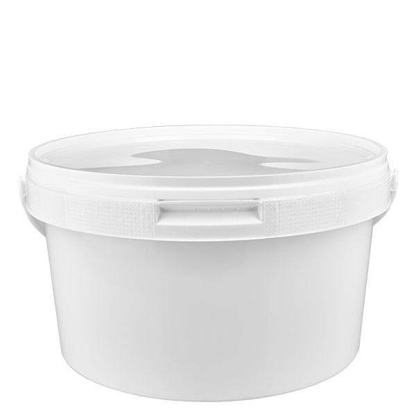 Ämpäri 3,5L valkoisesta polypropeenimuovista valmistettu kannellinen ämpäri 3,5L Ämpäri 3,5L valkoisesta polypropeenimuovista valmistettu kannellinen ämpäri 3,5L