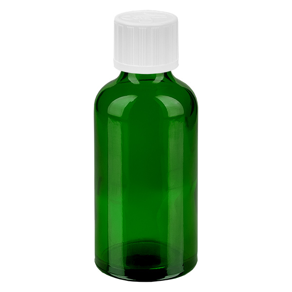 50ml pullo 11mm kierrekorkki valkoinen vakio lapsiturvallinen GreenLine UT18/50 GreenLine UT18/50