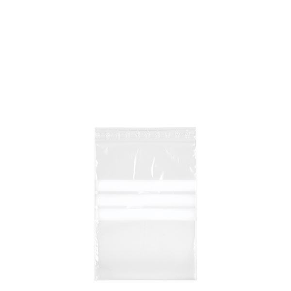 PolyZip-pussit, joissa on merkintäkenttä (100 kpl) 80x120mm/50µm (pakkaus).