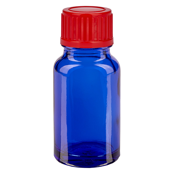 10ml pullo 11mm kierrekorkki punainen standardi BlueLine UT18/10 BlueLine UT18/10