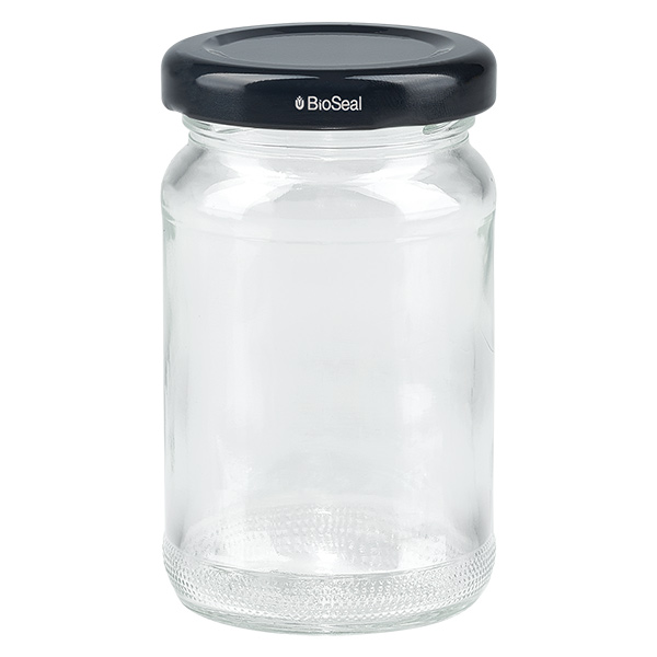 110ml pyöreä purkki + BioSeal-kansi musta UNiTWIST
