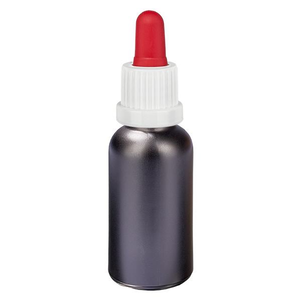 30ml pipettipullo valkoinen/punainen peukaloinnin estävä korkki BlackLine UT18/30 30ml pipettipullo valkoinen/punainen peukaloinnin estävä korkki BlackLine UT18/30