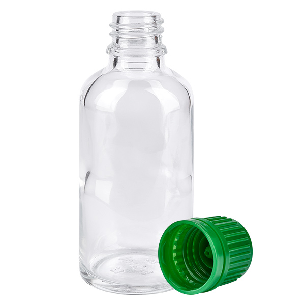 50ml pullo 11mm ruuvikorkki vihreä peukaloinnin estävä korkki ClearLine UT18/50 50ml pullo 11mm ruuvikorkki vihreä peukaloinnin estävä korkki ClearLine UT18/50