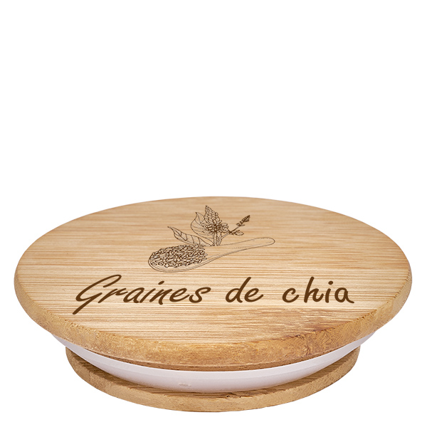 Puinen "graines de chia" -kuvio pour WECK RR100 Puinen "graines de chia" -kuvio pour WECK RR100