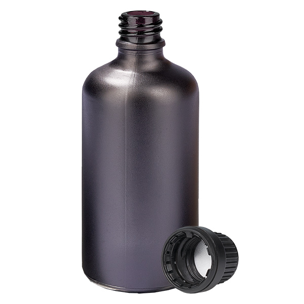 100ml pullo 11mm kierrekorkki musta väärentämisen estävä korkki BlackLine UT18/100 100ml pullo 11mm kierrekorkki musta väärentämisen estävä korkki BlackLine UT18/100