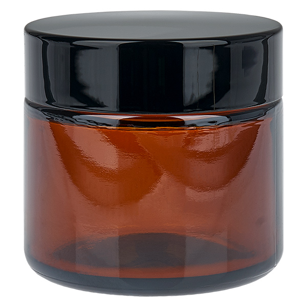 Lasipurkki 60ml ruskea, jossa UNiTWIST-insert-kansi. Lasipurkki 60ml ruskea, jossa UNiTWIST-insert-kansi.