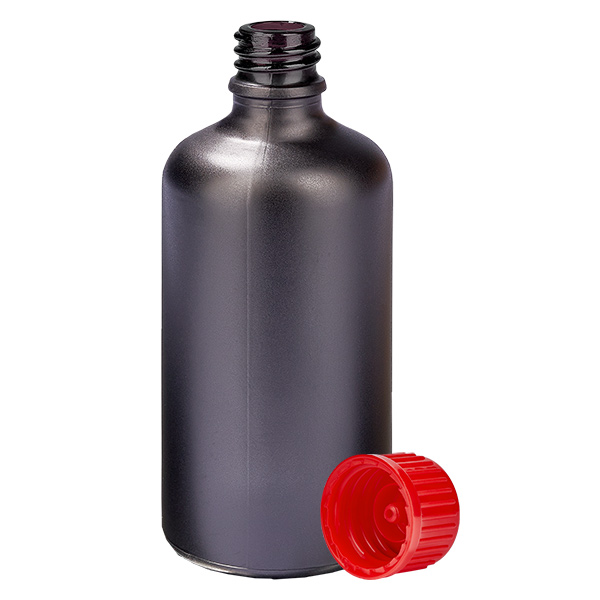 100ml pullo 11mm kierrekorkki punainen standardi BlackLine UT18/100 100ml pullo 11mm kierrekorkki punainen standardi BlackLine UT18/100