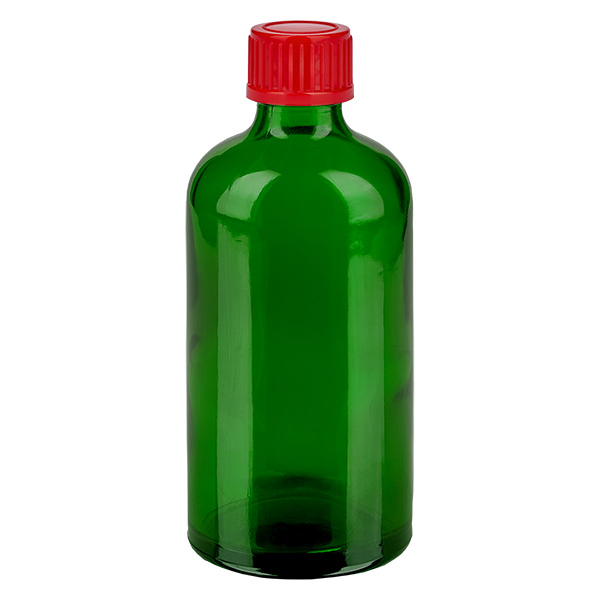 100ml pullo 11mm kierrekorkki punainen Standard GreenLine UT18/100