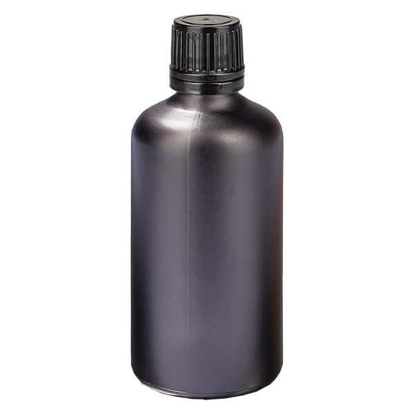 100ml tippapullo 1mm sulkeminen väärentämisen varalta Musta UT18/100 UT18/100 100ml tippapullo 1mm sulkeminen väärentämisen varalta Musta UT18/100 UT18/100