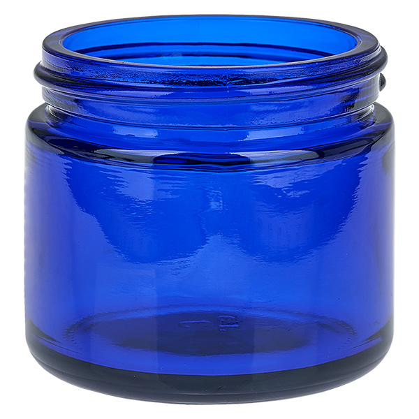 Lasipurkki 60ml sininen, jossa on UNiTWIST-sisäkansi. Lasipurkki 60ml sininen, jossa on UNiTWIST-sisäkansi.