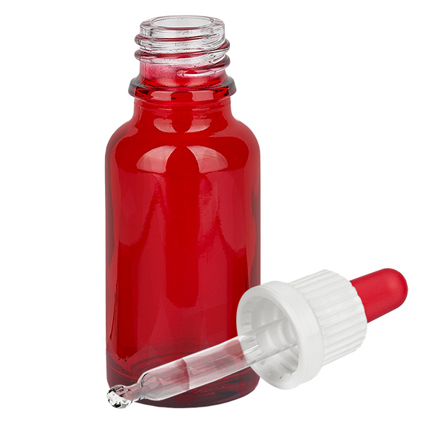 20ml pipettipullo valkoinen/punainen sulkeminen väärentämisen estävällä sulkimella RedLine UT18/20 RedLine. 20ml pipettipullo valkoinen/punainen sulkeminen väärentämisen estävällä sulkimella RedLine UT18/20 RedLine.
