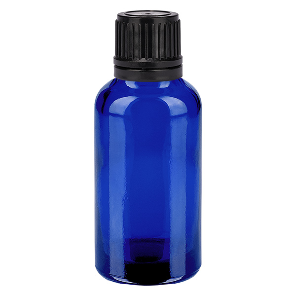 30ml pullo 11mm kierrekorkki musta väärentämisen estävä korkki BlueLine UT18/30