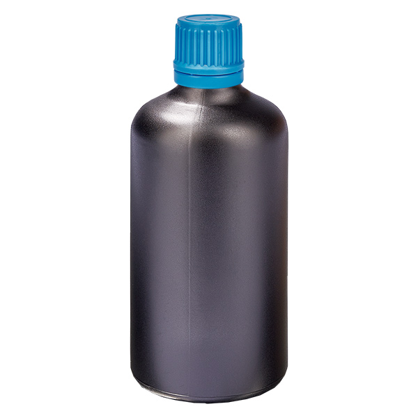 100ml pullo 11mm kierrekorkki sininen väärentämisen estävä korkki BlackLine UT18/100 100ml pullo 11mm kierrekorkki sininen väärentämisen estävä korkki BlackLine UT18/100