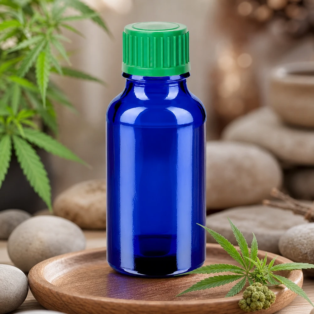 20ml tippapullo 0,8mm vihreä vakiokorkki BlueLine UT18/20 BlueLine UT18/20 20 ml:n lasipullo, jossa vihreä kierrekorkki STD BlueLine tuotteen turvalliseen säilytykseen ja kuljetukseen.