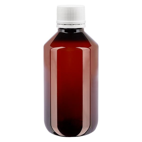 PET-pullo 200ml, jossa on valkoinen peukaloinninestokorkki, hienokylkinen PET-pullo 200ml, jossa on valkoinen peukaloinninestokorkki, hienokylkinen