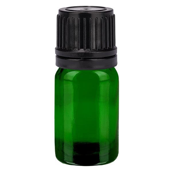 5ml pallopullo 8mm kaaderengas musta sulkeminen väärentämisen estävällä sulkimella GreenLine UT18/5 (GreenLine UT18/5).