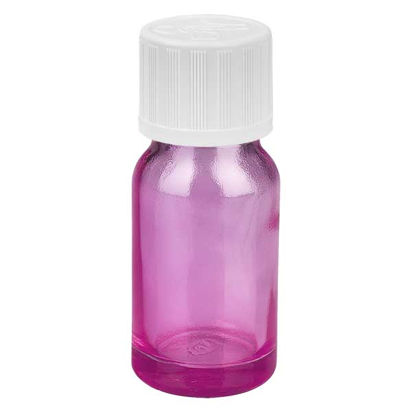 10ml tippapullo 1,2mm valkoinen vakio lapsiturvallinen PurpleLine.UT18/10