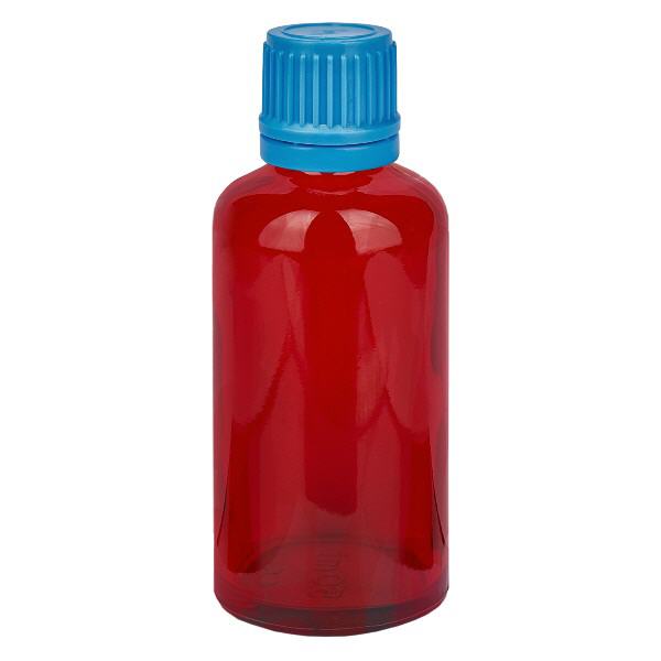 50ml pullo 11mm ruuvikorkki sininen peukaloinnin estävä korkki RedLine UT18/50