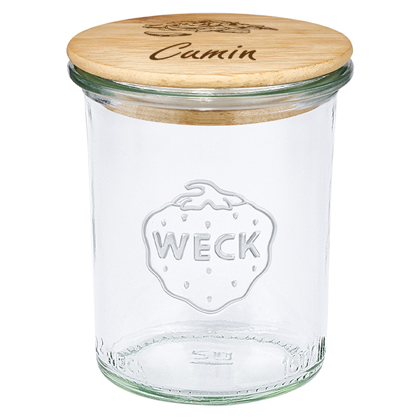Puupäällyste "Kumina" avec verre WECK 160ml