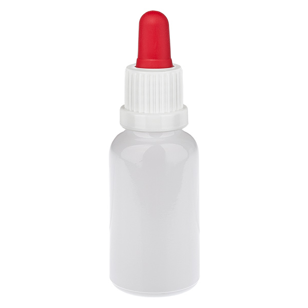 20 ml pipettipullo, valkoinen/punainen, alkuperäissuljin WhiteLine UT18/20 20 ml pipettipullo, valkoinen/punainen, alkuperäissuljin WhiteLine UT18/20