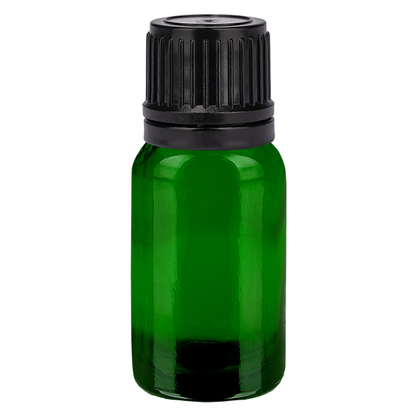 10ml pallopullo 8mm kaaderengas musta sinetöintisuljin GreenL. UT18/10