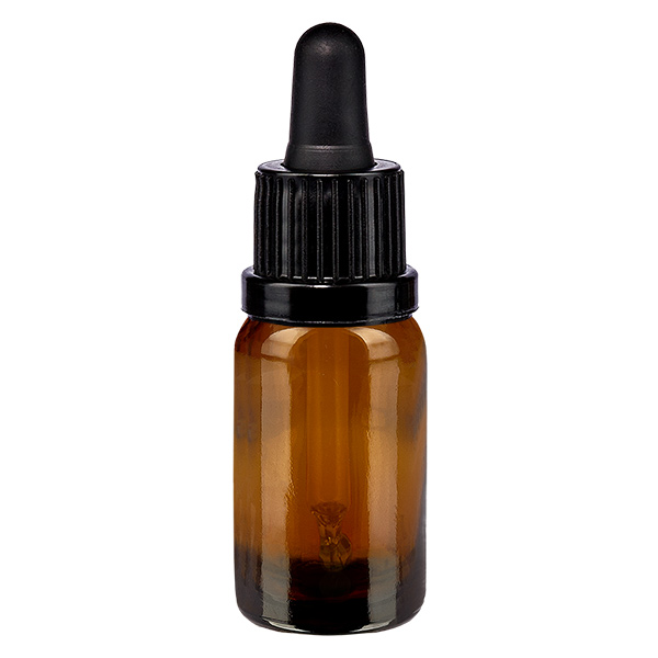 10ml pipettipullo musta peukaloinnin estävä korkki BrownLine UT18/10