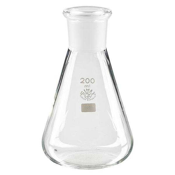 Erlenmeyer-pullo 200ml, jossa on vakiohiottu liitos (29/32).