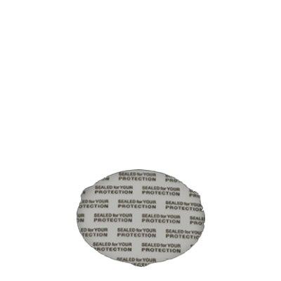 Itseliimautuva sinetti ø42mm, joka on turvattu väärentämisen varalta.