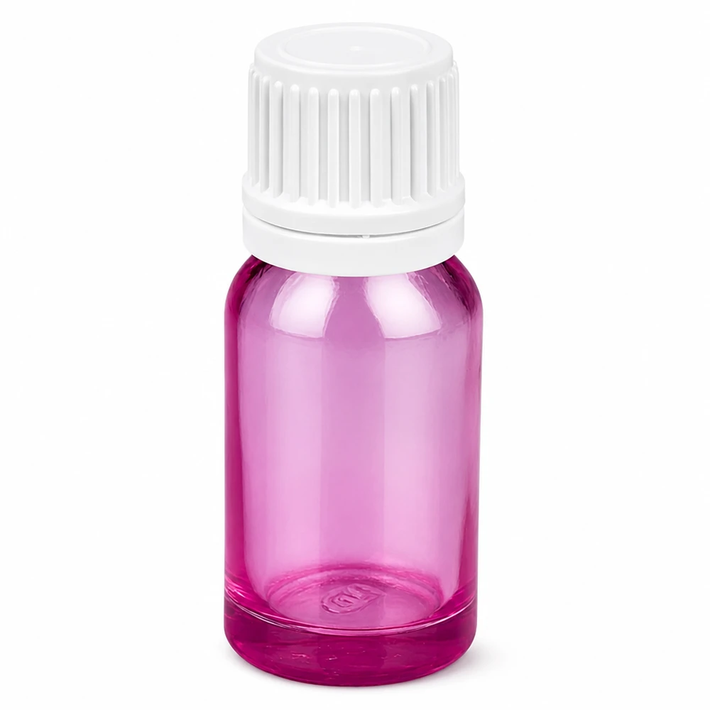 10ml tippapullo 0,7mm valkoinen Originality kierrekorkki PurpleLine UT18/10 PurpleLine UT18/10 10ml tippapullo violetti läpinäkyvä PurpleLine valkoisella korkilla UT18/10 annostelua varten.