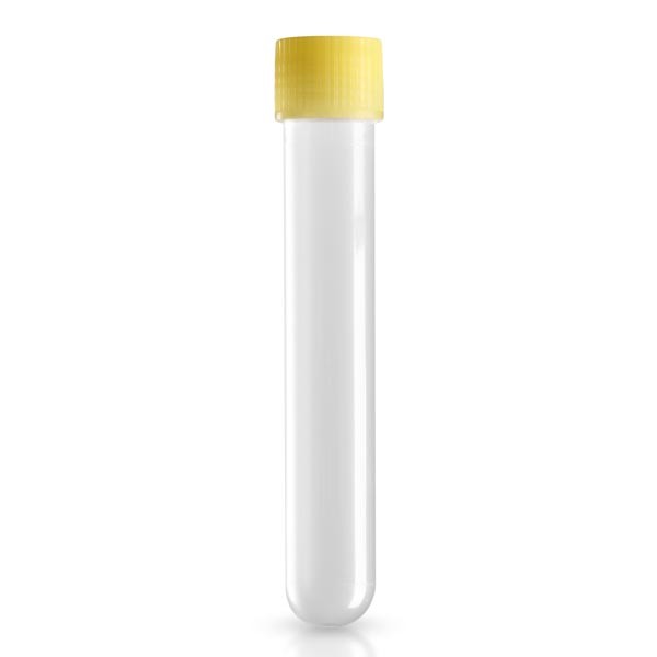 Koeputket 13ml, 16/100, kierrekorkki keltainen Koeputket 13ml, 16/100, kierrekorkki keltainen