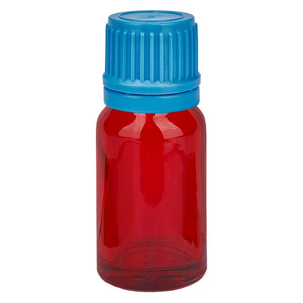 10ml pullo 11mm ruuvikorkki sininen peukaloinninestokorkki RedLine UT18/10