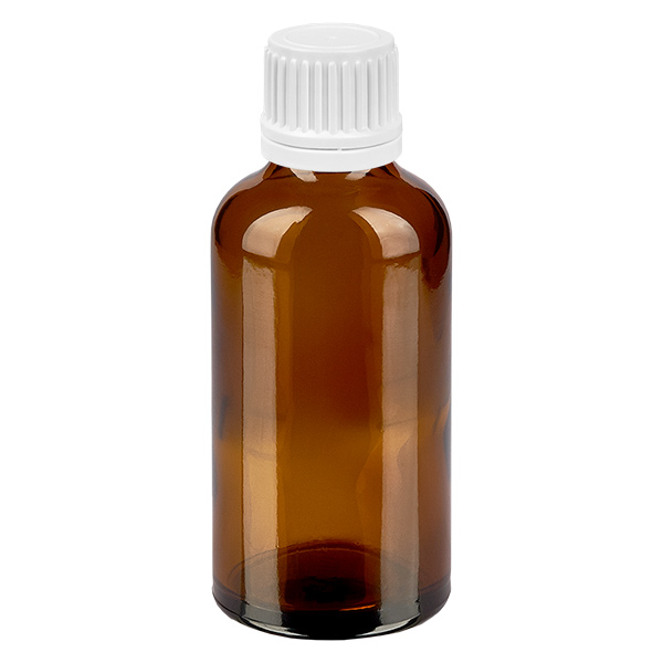 50ml pullo 11mm ruuvikorkki valkoinen väärentämisvarma sulkeminen BrownLine UT18/50