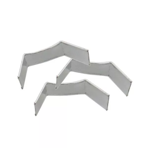 U-klipsi teippikiinnike hopea (100 kpl:n pakkaus) 33mm