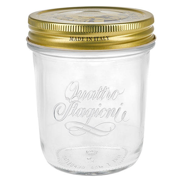 320ml "Quattro Stagioni" -mukit, joissa on kansi.