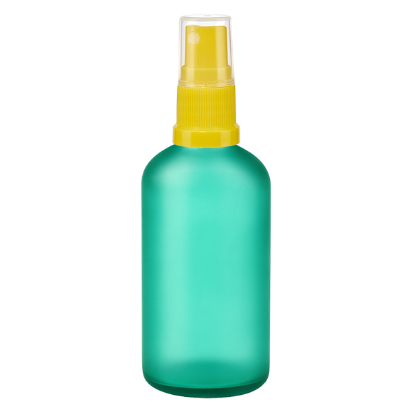 100ml suihkepullo keltainen/läpinäkyvä vakiokorkki GreenLine UT18/100