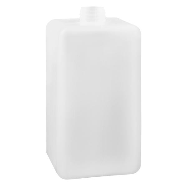 Kemikaalipullo 1500ml, kapea kaula, valmistettu PE-HD:stä, luonnonväri, GL 32. Kemikaalipullo 1500ml, kapea kaula, valmistettu PE-HD:stä, luonnonväri, GL 32.