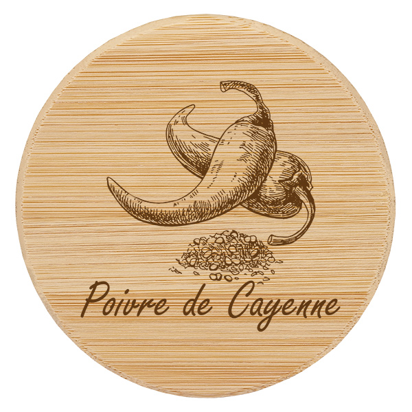 Puinen suojus "Poivre de Cayenne" pour WECK RR60 Puinen suojus "Poivre de Cayenne" pour WECK RR60
