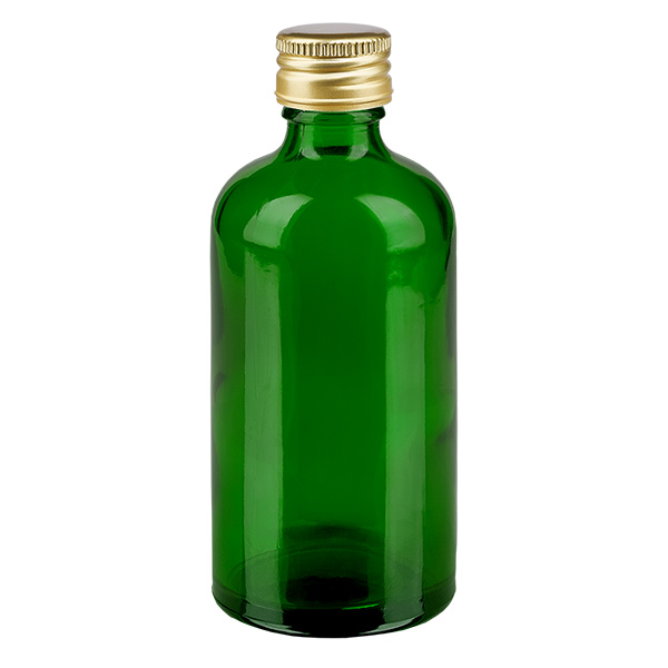100ml pullo 11mm kierrekorkki Alu-Go. Standard GreenL. UT18/100