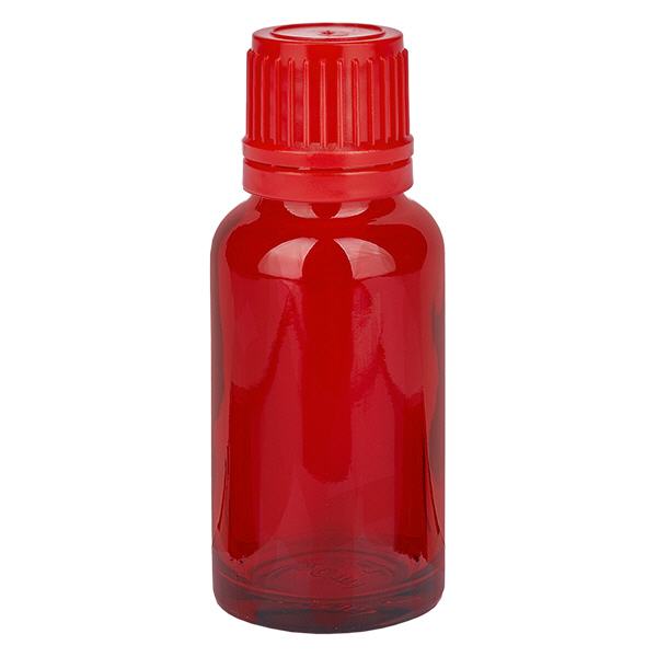 20ml pullo 11mm ruuvikorkki punainen s... 20ml pullo 11mm ruuvikorkki punainen s...