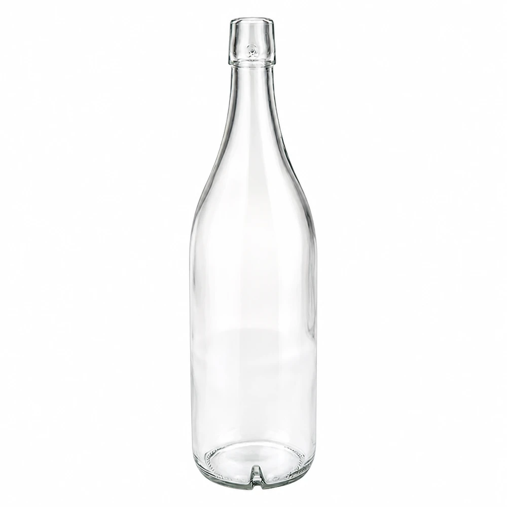 1000 ml:n lasipullo ilman kääntökorkkia UNiTWIST 1000ml lasipullo UNiTWIST läpinäkyvä ilman kierrekorkkia ruuvikorkki juomapullo tyhjä tyhjä