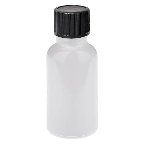 20 ml tiputuspullo 1 mm musta vakiokorkki WhiteLine UT18/20