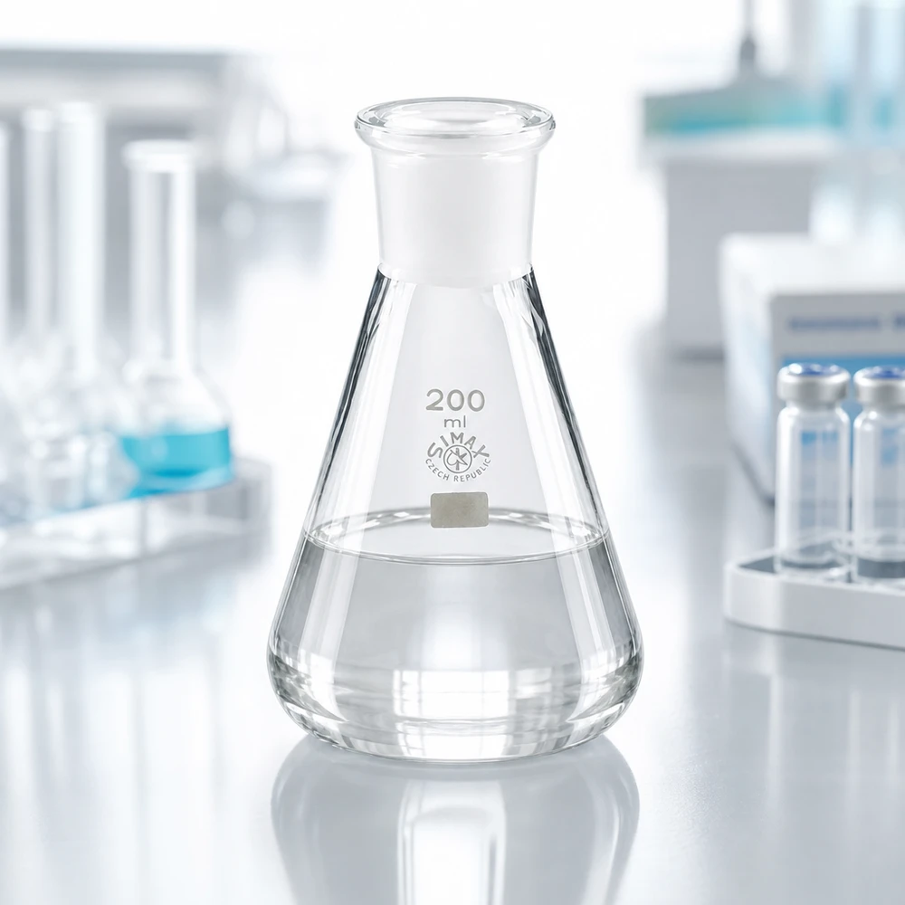 Erlenmeyer-pullo 200ml, jossa on vakiohiottu liitos (29/32).