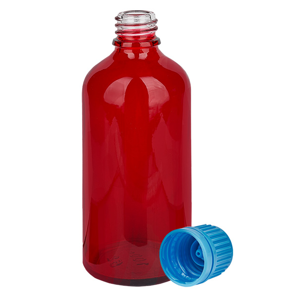 100ml pullo 11mm kierrekorkki sininen väärentämisen estävä korkki RedLine UT18/100 100ml pullo 11mm kierrekorkki sininen väärentämisen estävä korkki RedLine UT18/100