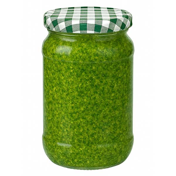 1062ml pyöreä purkki + BasicSeal kansi vihreä/valkoinen UNiTWIST