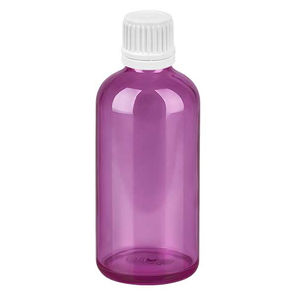 100ml pullo 11mm kierrekorkki valkoinen Alkuperäinen kierrekorkki PurpleLine UT18/100